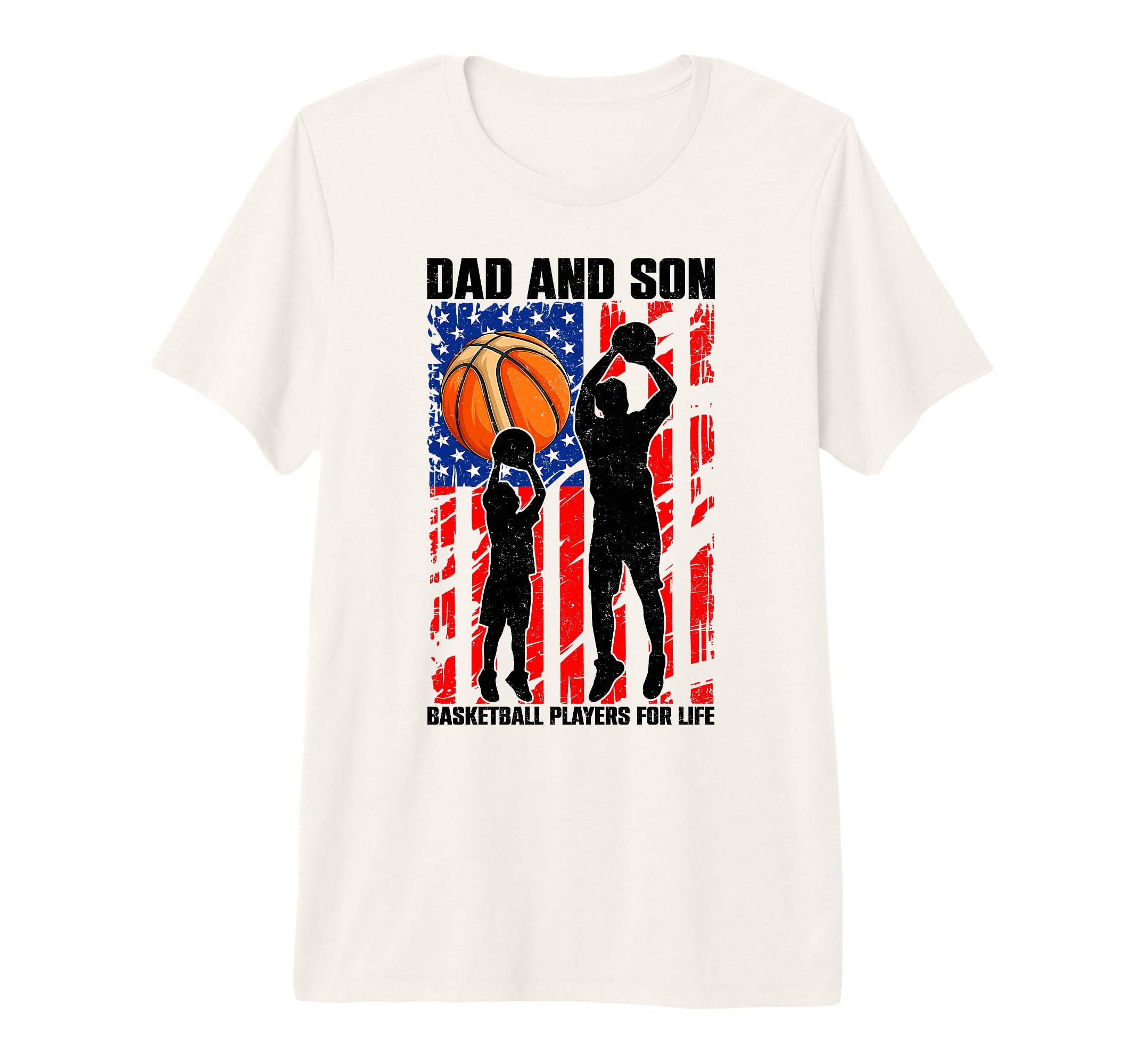Dad Son Basketball Players Life T-Shirt - Minimalist Print Men Women - T-Shirt, Sweatshirt, Hoodie