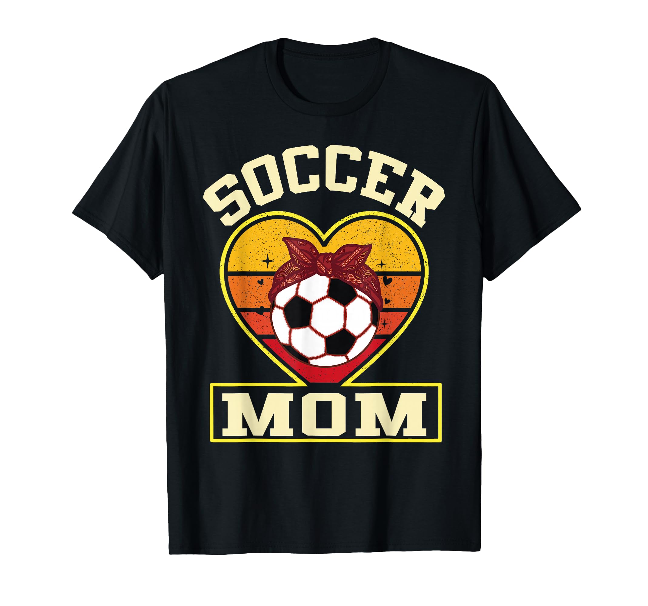 Soccer Mom Sunset Heart Soccer Ball Bow T-Shirt - Aesthetic Graphic Unisex - T-Shirt, Sweatshirt, Hoodie