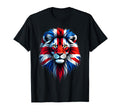 Union Jack Flag Lion Face Union T-Shirt - Casual Everyday Wear Men Women - T-Shirt, Sweatshirt, Hoodie