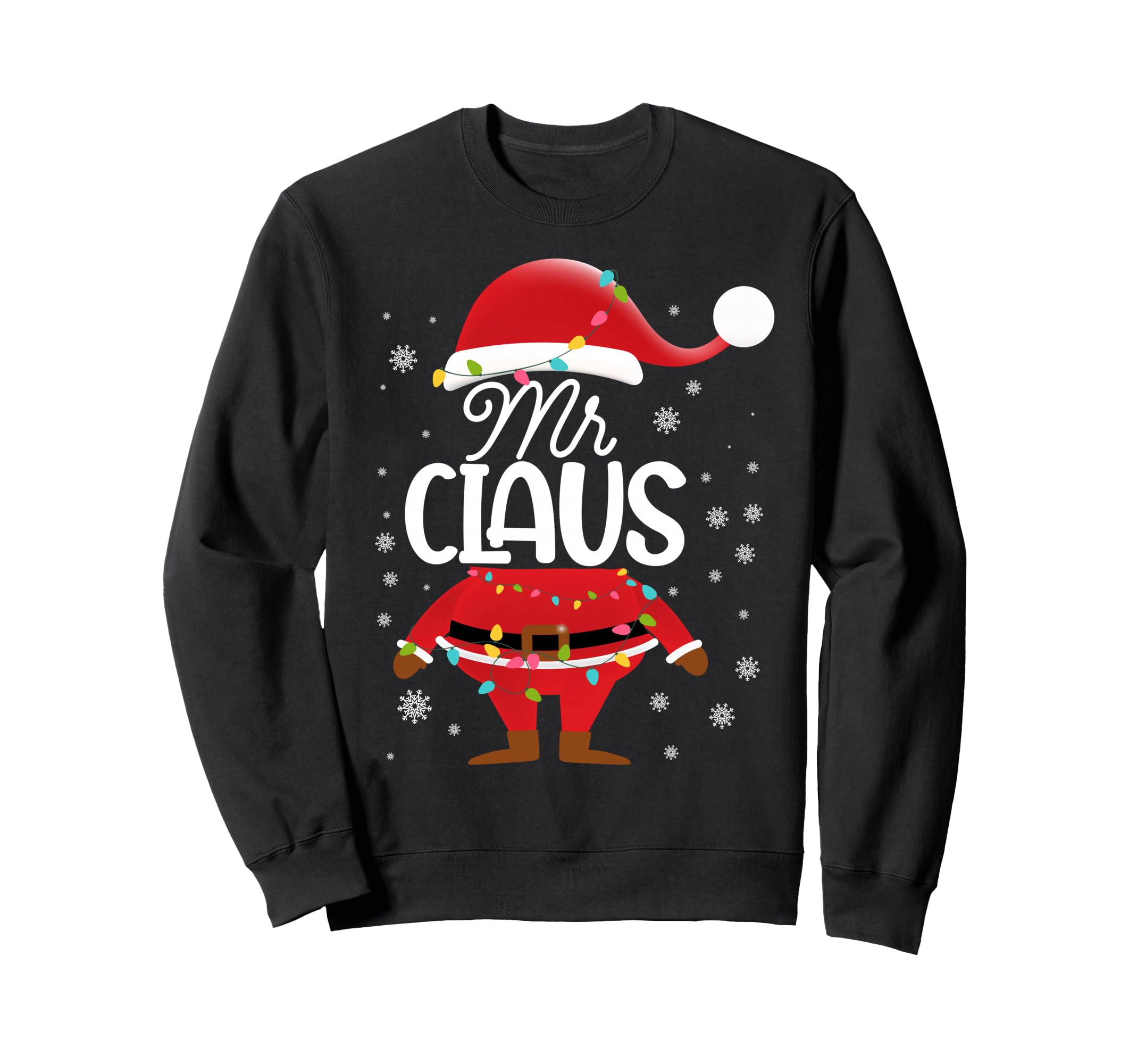 Family Santa Mr Claus Matching Dad Sweatshirt - Unique Graphic for Adults - T-Shirt, Sweatshirt, Hoodie