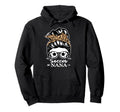 Soccer Nana Messy Bun Hair Funny Soccer Hoodie - Custom Art Print Unisex - T-Shirt, Sweatshirt, Hoodie