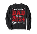 Dad Senior 2024 Proud Dad Two 2024 Sweatshirt - Minimalist Print Men Women - T-Shirt, Sweatshirt, Hoodie