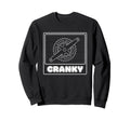 Cranky Bicycle Dad Cycling Crank Sweatshirt - Fun Novelty Design Unisex - T-Shirt, Sweatshirt, Hoodie