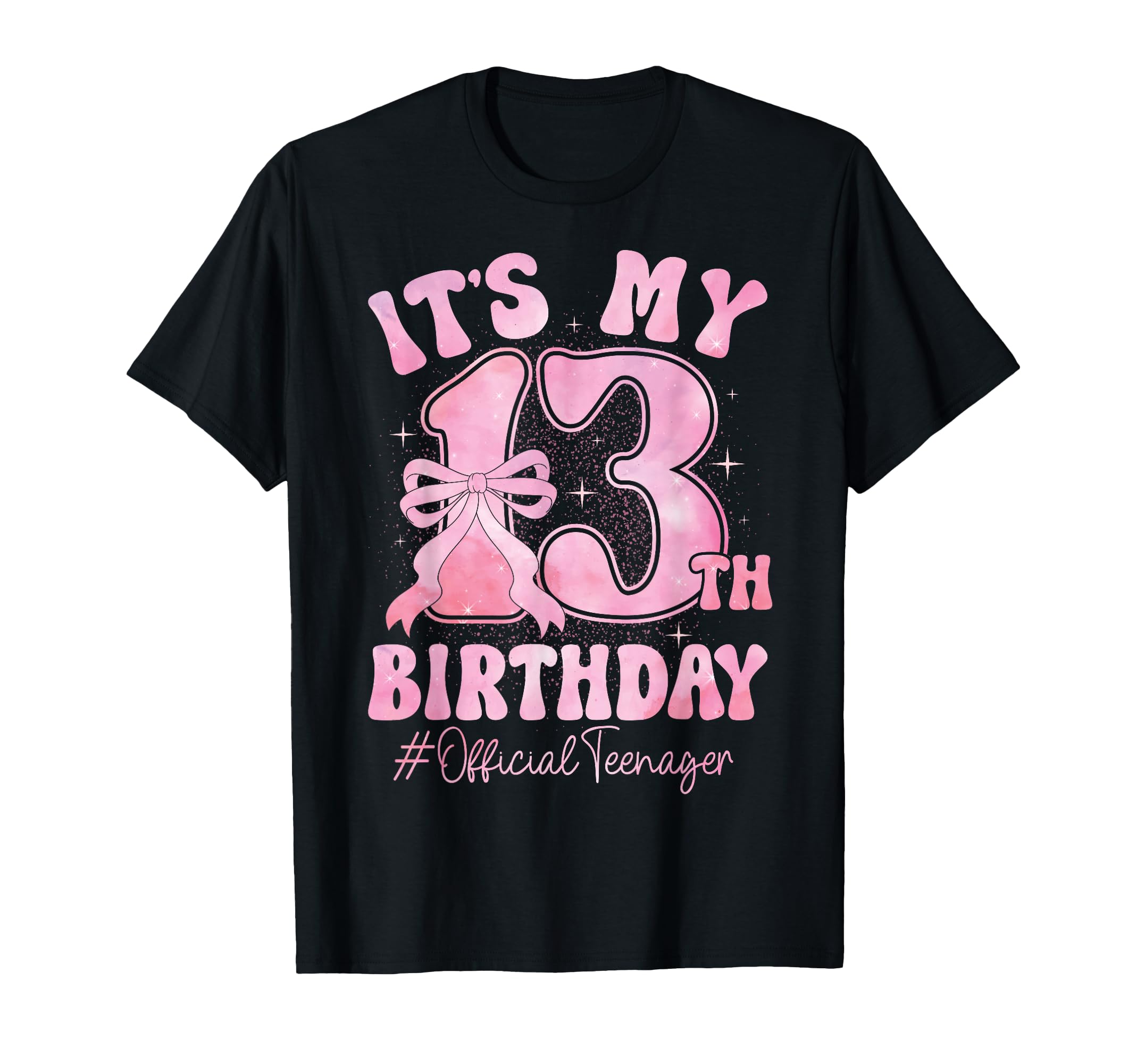 13 Year Old Coquette Bow Teenager 13Th T-Shirt - Custom Art Print Unisex - T-Shirt, Sweatshirt, Hoodie