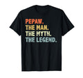 Pepaw Myth Legend Fathers Day Funny T-Shirt - Minimalist Print Unisex - T-Shirt, Sweatshirt, Hoodie