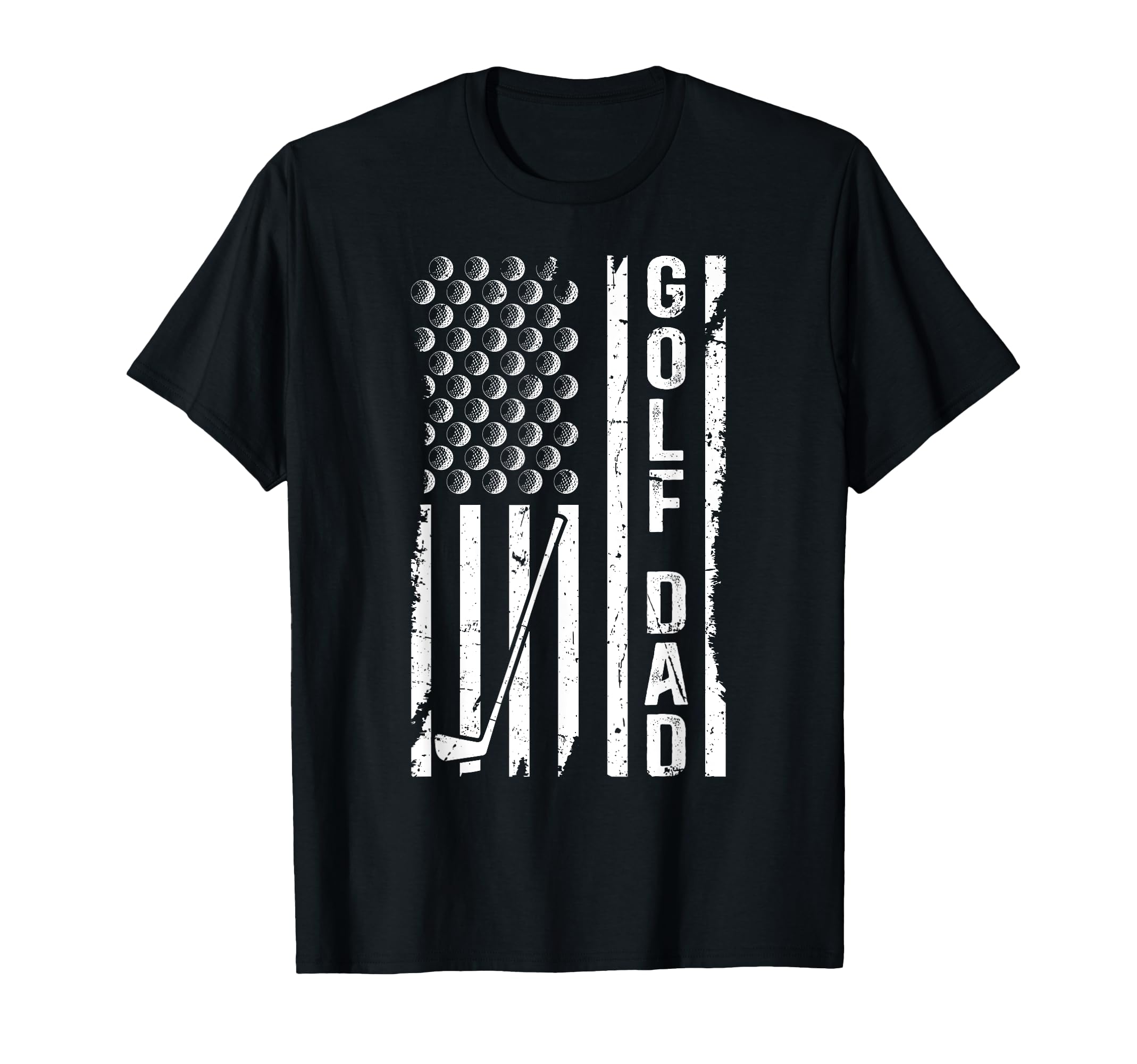 Golf Dad Us Flag Golfer Dad Golf T-Shirt - Casual Everyday Wear Men Women - T-Shirt, Sweatshirt, Hoodie