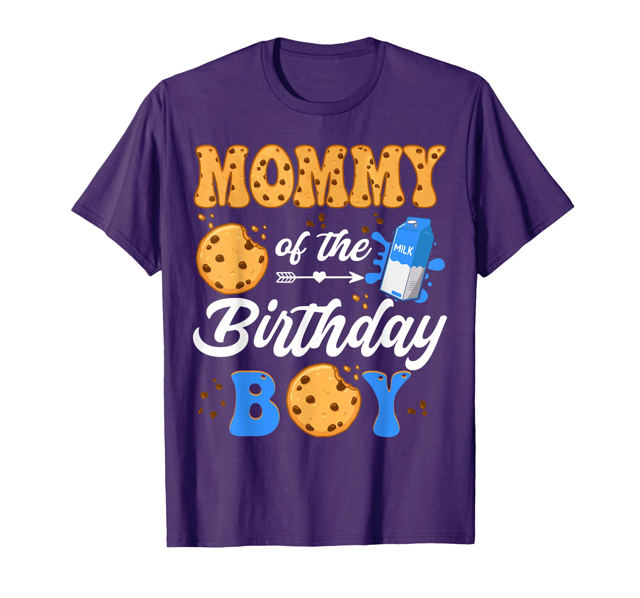 Mommy Birthday Milk And Cookies 1St T-Shirt - Novelty Apparel for Adults - T-Shirt, Sweatshirt, Hoodie