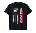 Soccer Papa American Flag Football T-Shirt - Trendy Graphic for Adults - T-Shirt, Sweatshirt, Hoodie