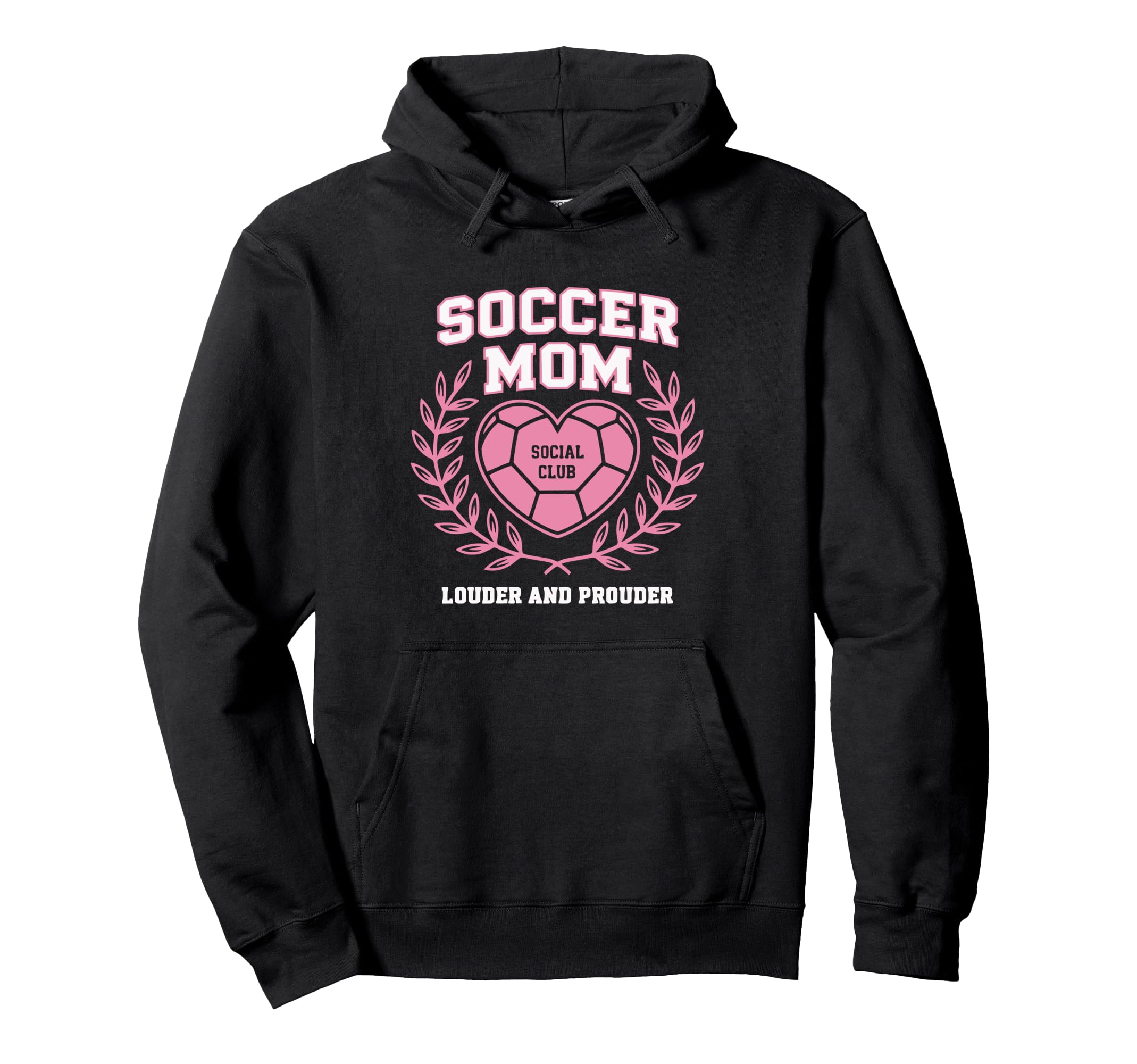 Soccer Mom Social Club Heart Sideline Mom Hoodie - Streetwear Style Unisex - T-Shirt, Sweatshirt, Hoodie