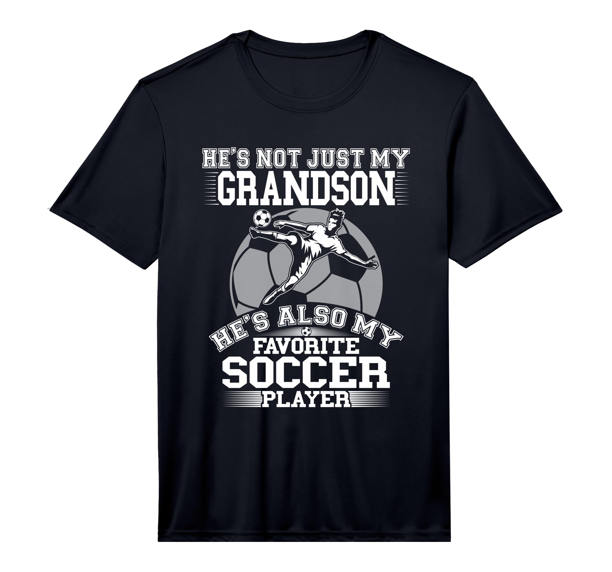 Mens My Grandson Is My Favorite Soccer T-Shirt - Minimalist Print Unisex - T-Shirt, Sweatshirt, Hoodie