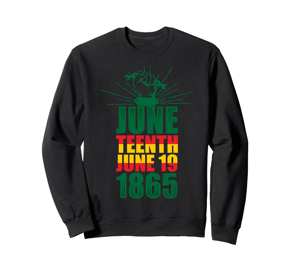 Juneteenth Melanin Black Dad Sweatshirt - Aesthetic Graphic Men Women - T-Shirt, Sweatshirt, Hoodie
