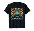 Funny Dad Twins Level Unlocked Twins Daddy T-Shirt - Graphic Print Unisex - T-Shirt, Sweatshirt, Hoodie