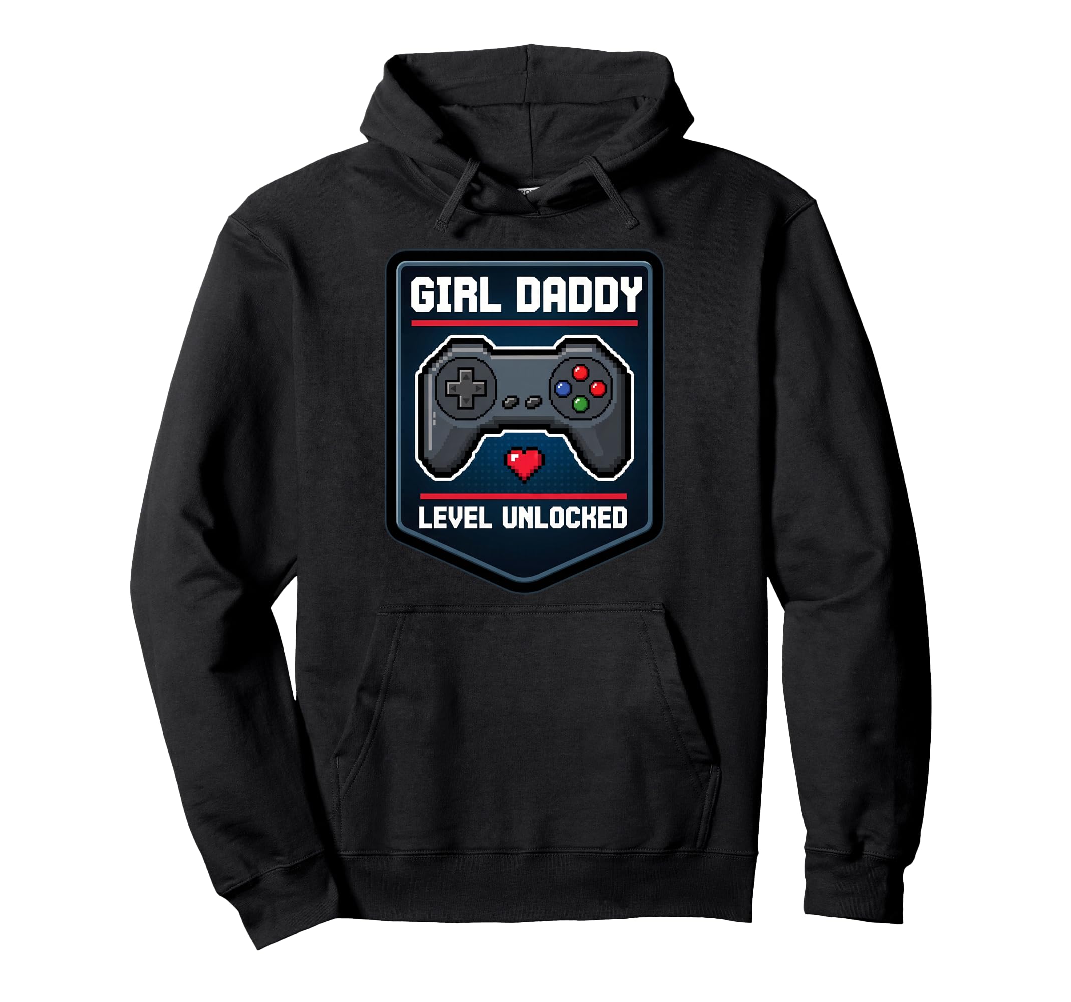 Daddy Level Unlocked New Father Dad Papa Hoodie - Trendy Graphic Men Women - T-Shirt, Sweatshirt, Hoodie
