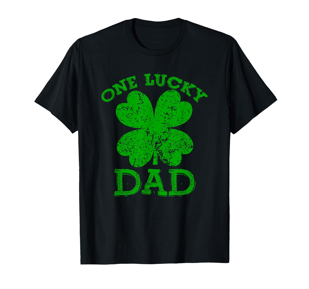 One Lucky Dad St Patricks Day T-Shirt - Graphic Print Unisex - T-Shirt, Sweatshirt, Hoodie