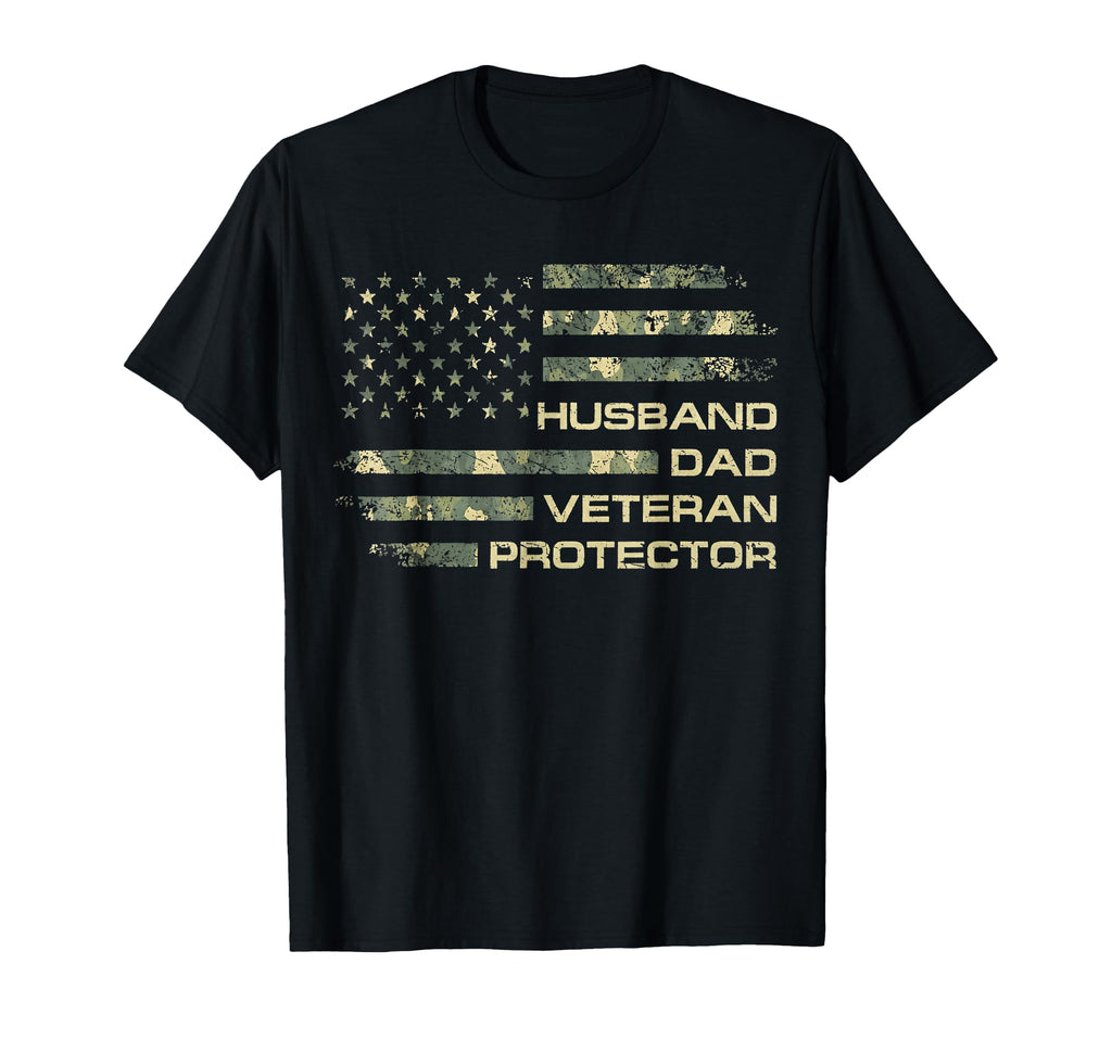 Husband Dad Veteran Protector T-Shirt - Casual Everyday Wear for Adults - T-Shirt, Sweatshirt, Hoodie