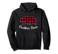 Brother Bear Pajama Red Buffalo Plaid Hoodie - Aesthetic Graphic Unisex - T-Shirt, Sweatshirt, Hoodie