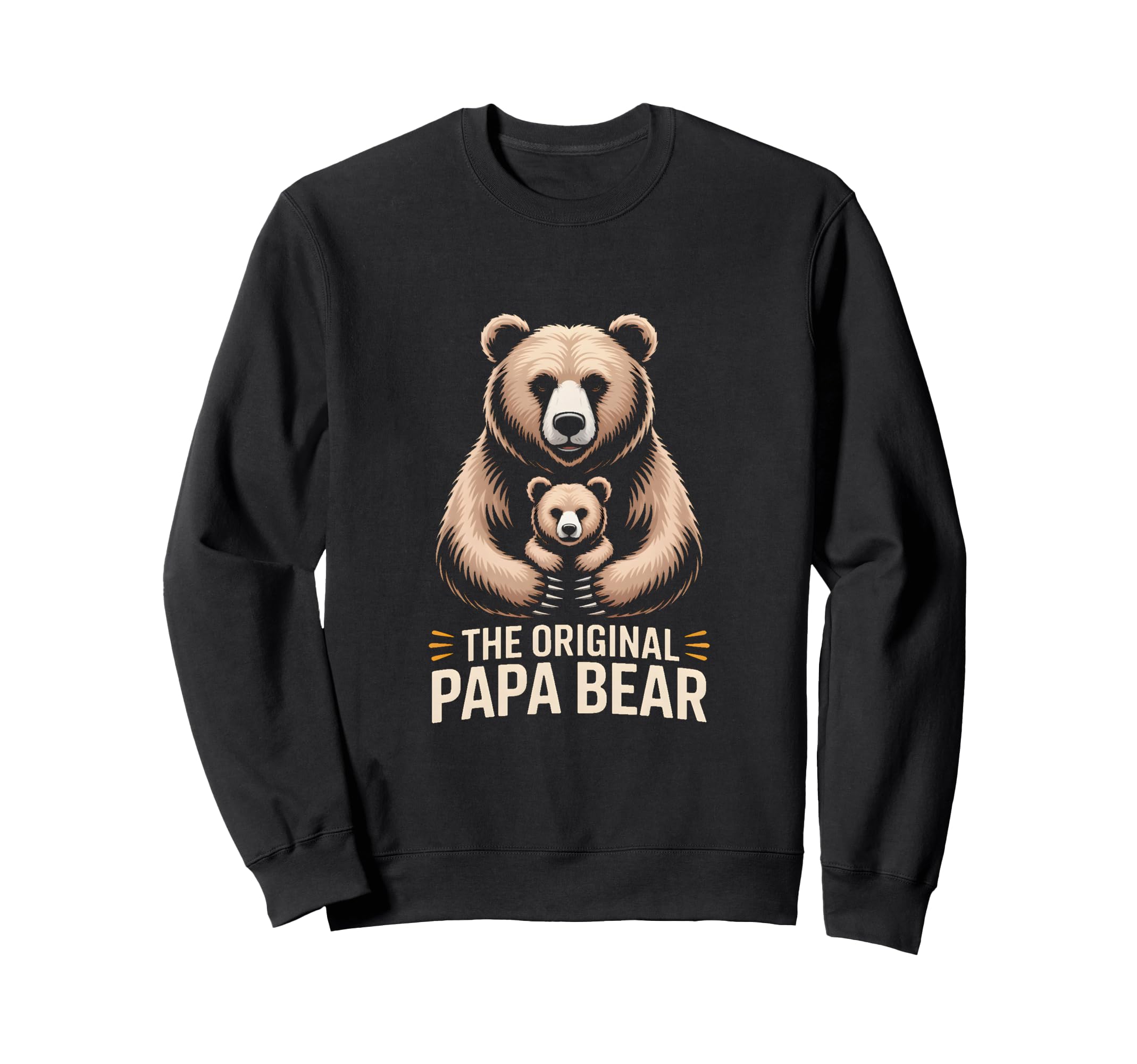 Original Papa Bear Family Sweatshirt - Aesthetic Graphic for Adults - T-Shirt, Sweatshirt, Hoodie