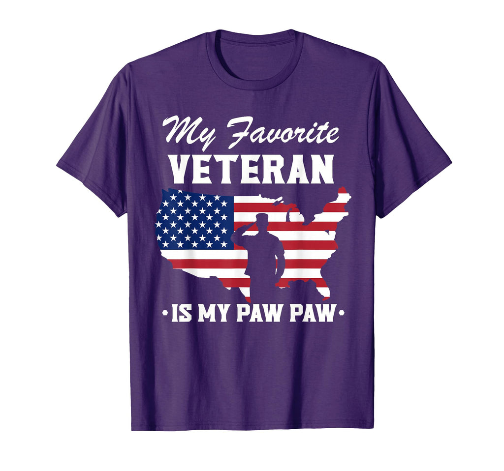 Grandpa Veterans Day My Favorite Veteran T-Shirt - Graphic Print Men Women - T-Shirt, Sweatshirt, Hoodie