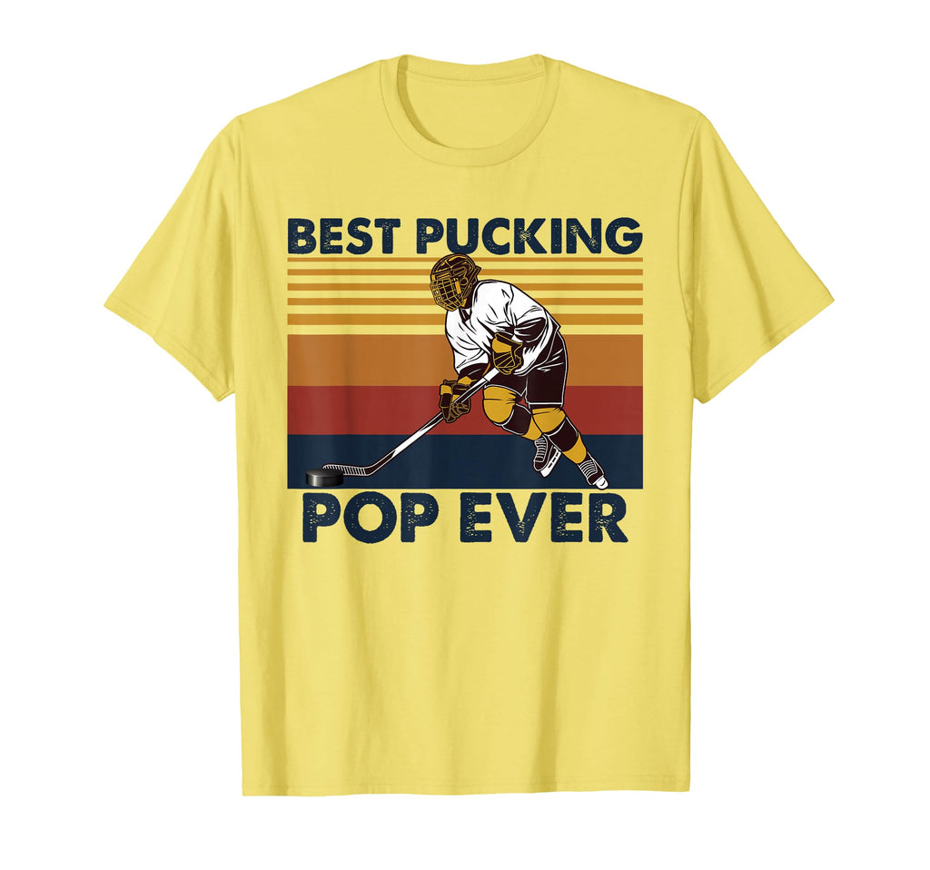 Best Pucking Pop Ever Funny Hockey Dad T-Shirt - Trendy Graphic for Adults - T-Shirt, Sweatshirt, Hoodie