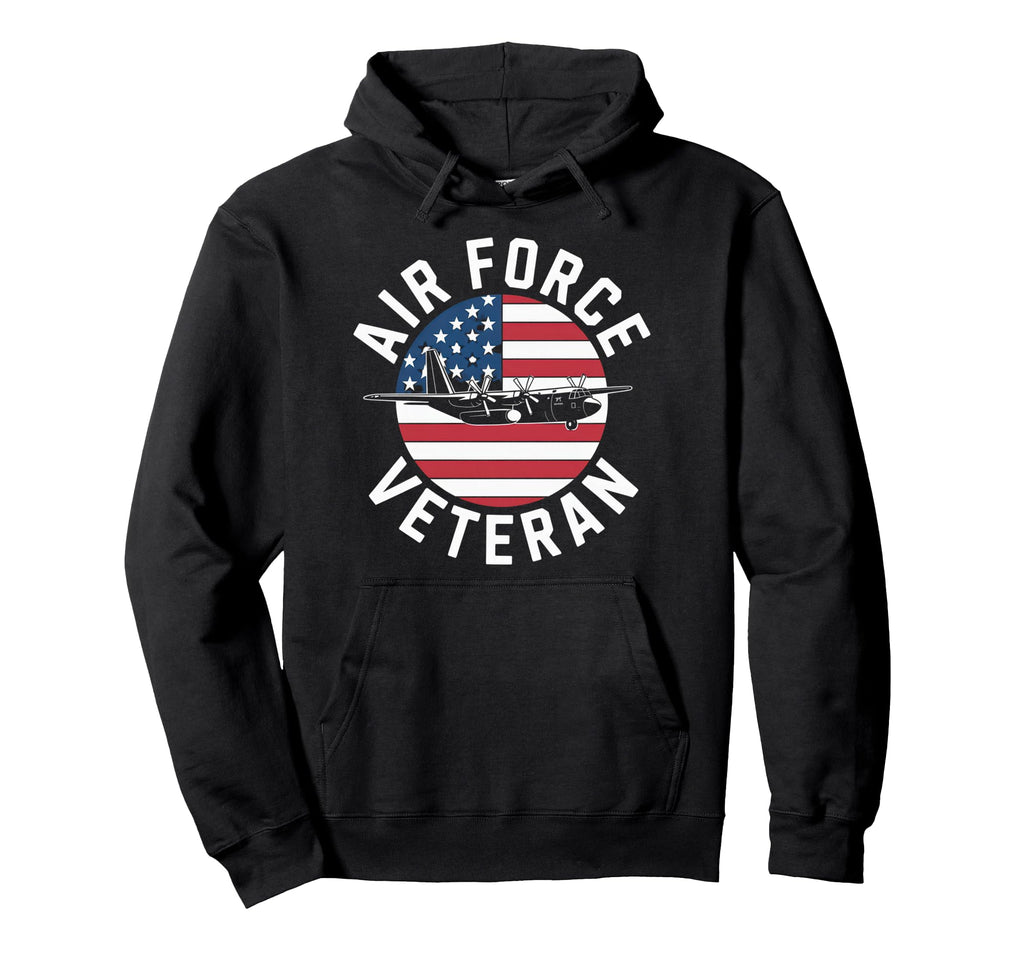 Air Force Veteran Us American Flag Dad Hoodie - Minimalist Print Men Women - T-Shirt, Sweatshirt, Hoodie