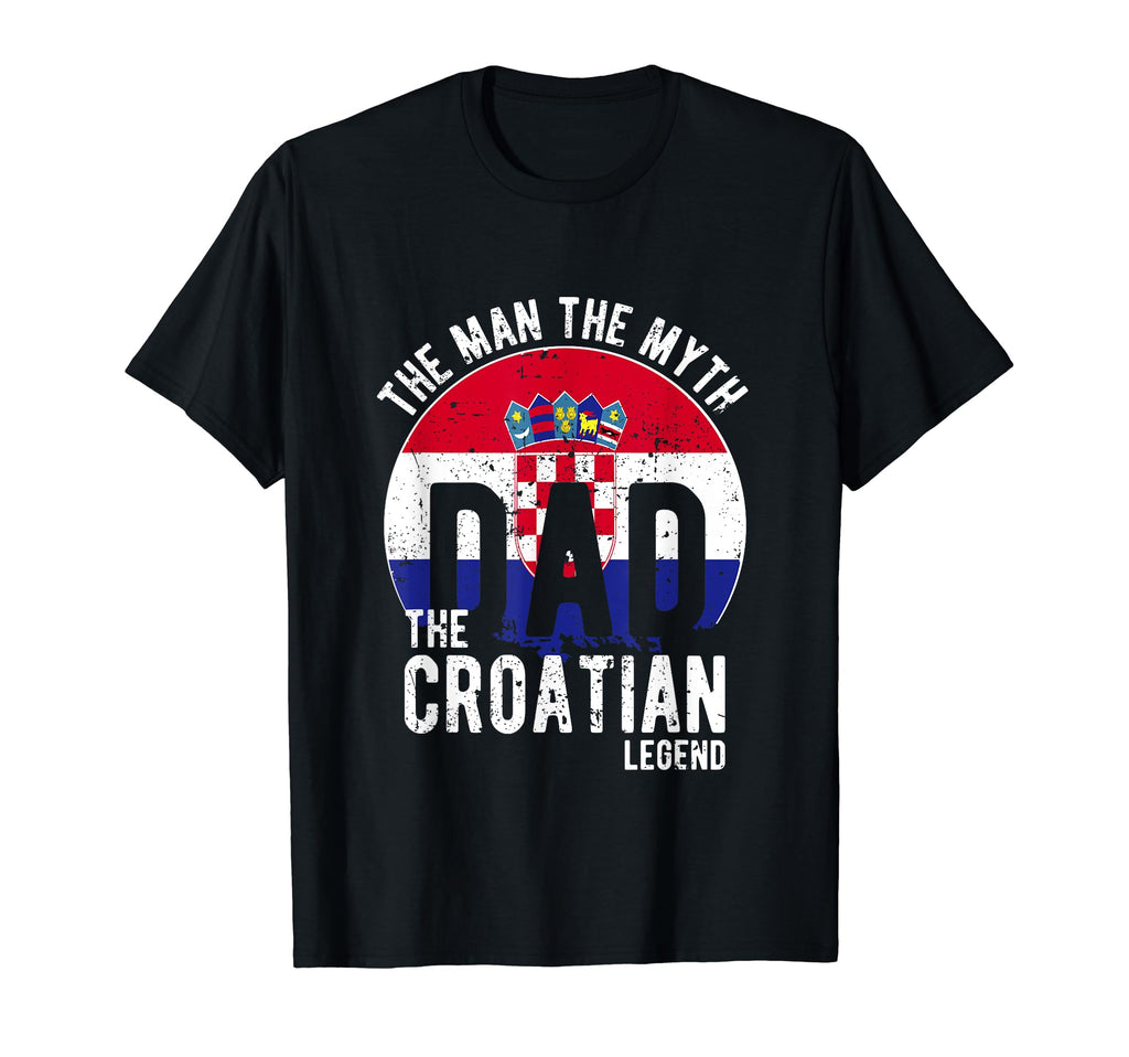 Myth Croatian Legend Dad Croatian T-Shirt - Custom Art Print for Adults - T-Shirt, Sweatshirt, Hoodie
