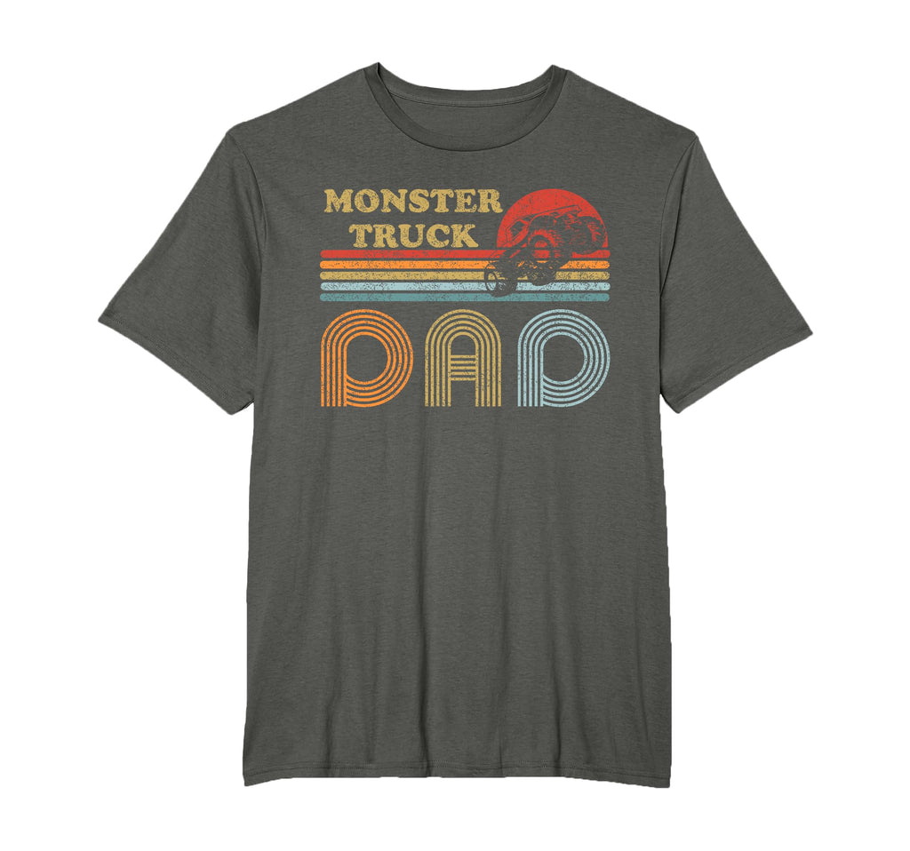 Monster Truck Dad Sunset Horizon T-Shirt - Minimalist Print for Adults - T-Shirt, Sweatshirt, Hoodie