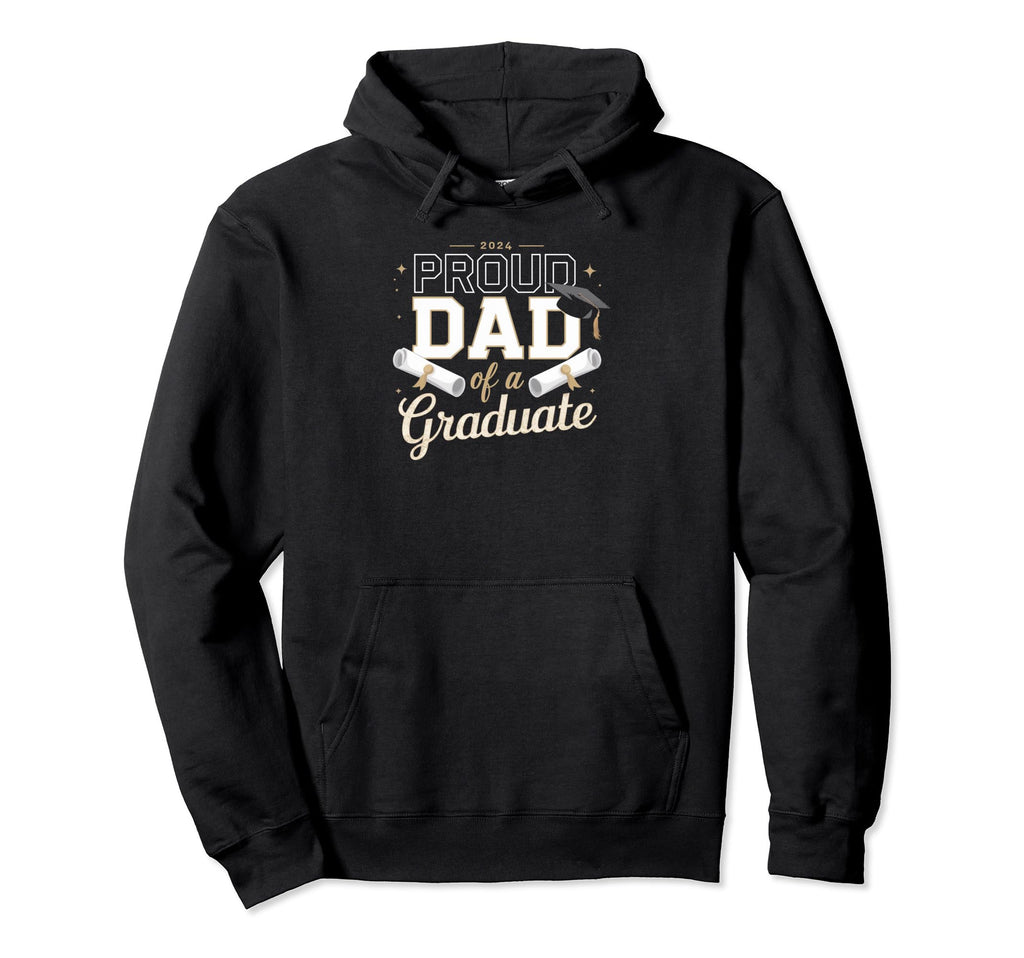 Proud Dad Graduate 2024 Hoodie - Aesthetic Graphic Unisex - T-Shirt, Sweatshirt, Hoodie