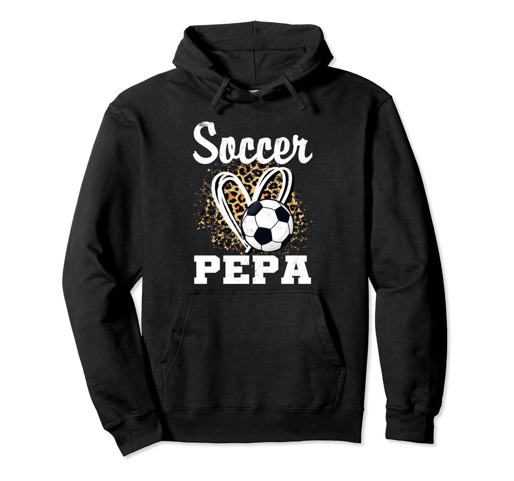 Soccer Pepa Leopard Heart Matching Hoodie - Custom Art Print Men Women - T-Shirt, Sweatshirt, Hoodie