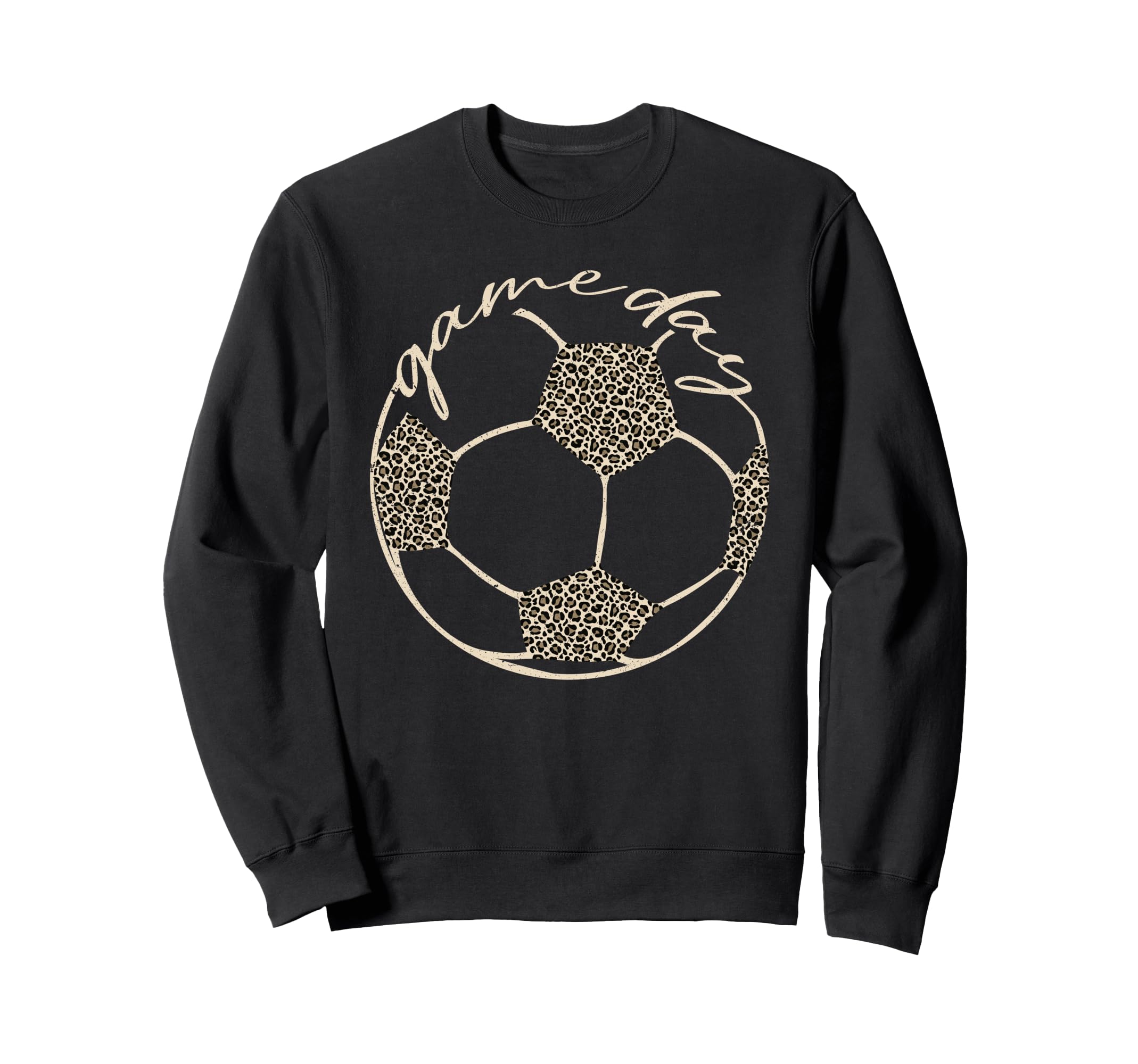 Soccer Game Day Leopard Cheetah Sweatshirt - Fun Novelty Design Men Women - T-Shirt, Sweatshirt, Hoodie