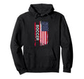 Patriotic Soccer Usa Flag T-Shirt - Minimalist Print Men Women - T-Shirt, Sweatshirt, Hoodie