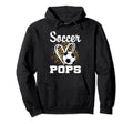 Soccer Pops Leopard Heart Matching Hoodie - Casual Everyday Wear Men Women - T-Shirt, Sweatshirt, Hoodie