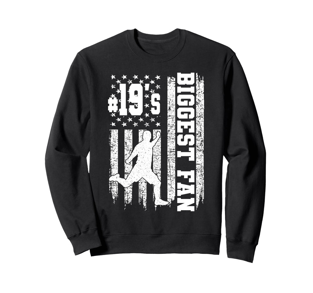 Soccer Biggest Fan Number 19 Proud Sweatshirt - Unique Graphic Men Women - T-Shirt, Sweatshirt, Hoodie
