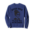 Soccer Sister Im Just Here Snacks Sweatshirt - Aesthetic Graphic Men Women - T-Shirt, Sweatshirt, Hoodie