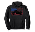 Motorcycle Biker Motorcycle Us Flag Hoodie - Custom Art Print Men Women - T-Shirt, Sweatshirt, Hoodie