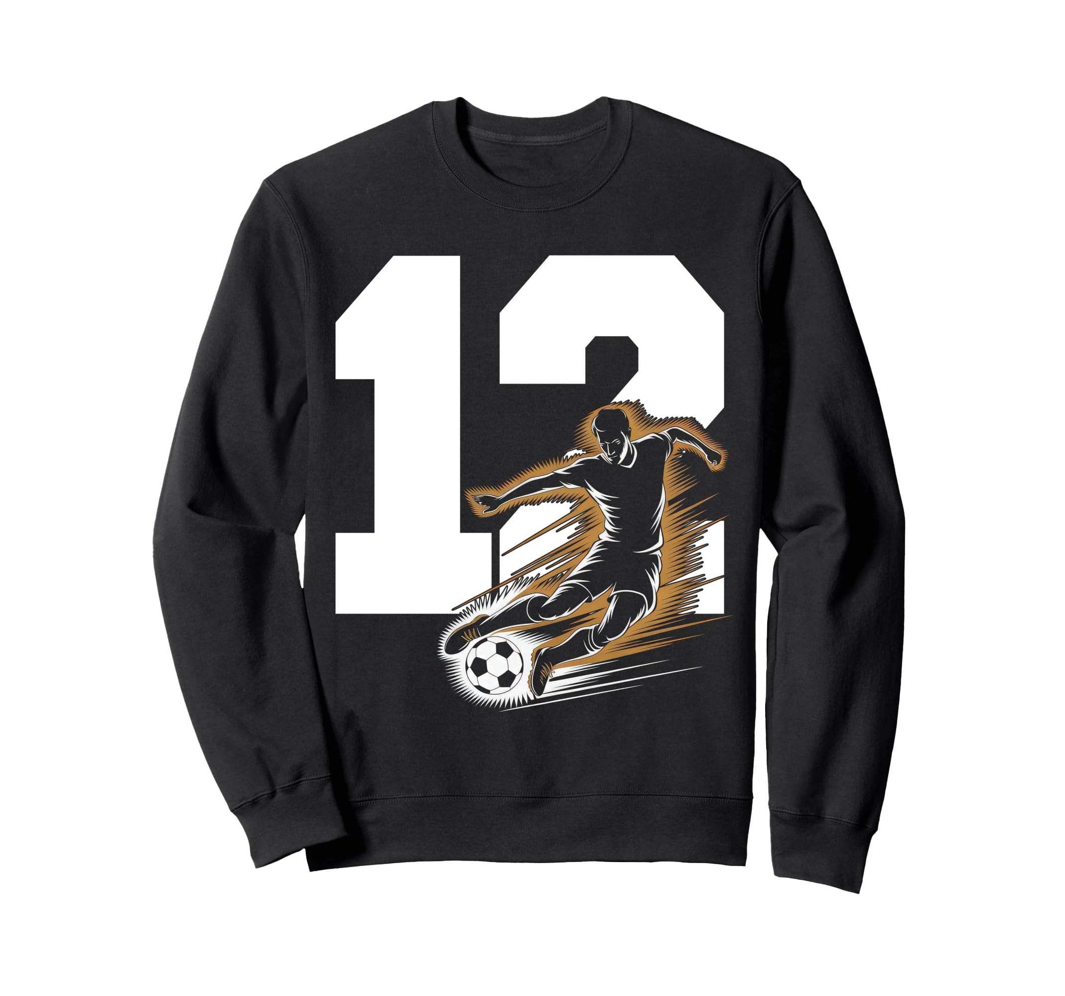 12 Soccer Birthday Gift Soccer Fan Sweatshirt - Novelty Apparel for Adults - T-Shirt, Sweatshirt, Hoodie