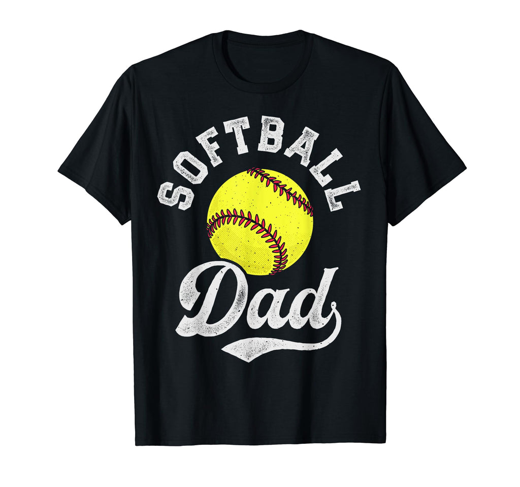 Softball Dad Fathers Day Funny T-Shirt - Trendy Graphic for Adults - T-Shirt, Sweatshirt, Hoodie