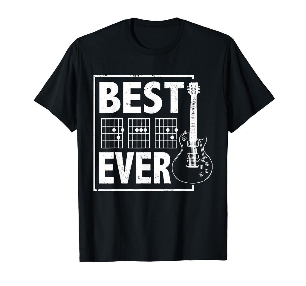 Best Dad Ever Musician Guitar Music Gift T-Shirt - Graphic Print Unisex - T-Shirt, Sweatshirt, Hoodie