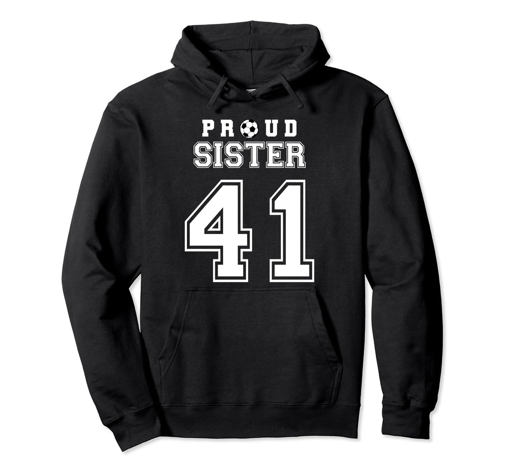 Number 41 Custom Proud Soccer Hoodie - Fun Novelty Design for Adults - T-Shirt, Sweatshirt, Hoodie