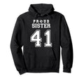 Number 41 Custom Proud Soccer Hoodie - Fun Novelty Design for Adults - T-Shirt, Sweatshirt, Hoodie