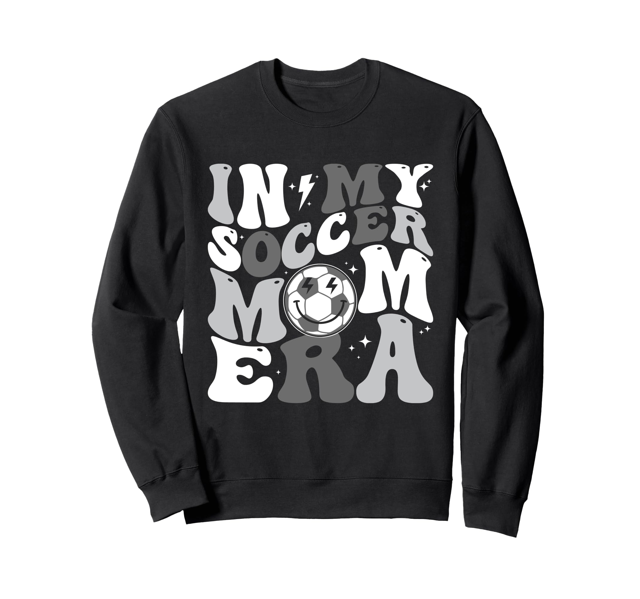 My Soccer Mom Era Groovy Sweatshirt - Novelty Apparel for Adults - T-Shirt, Sweatshirt, Hoodie