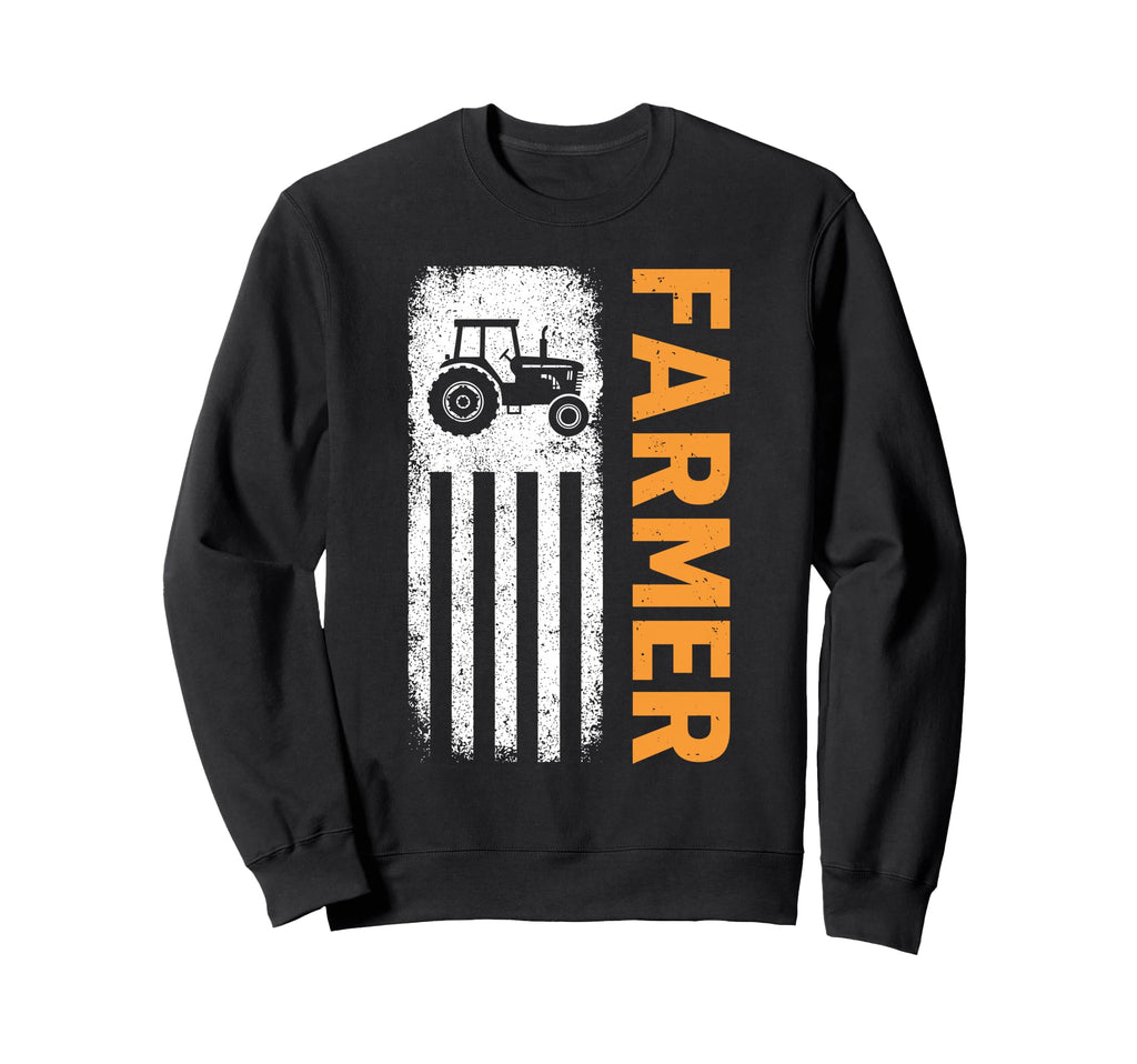 Farmer Tractors Usa American Sweatshirt - Casual Everyday Wear Men Women - T-Shirt, Sweatshirt, Hoodie