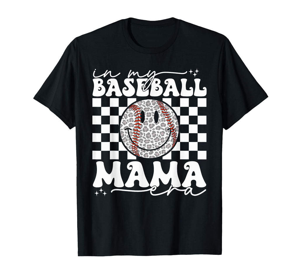 My Baseball Mom Mama Era Leopard Mom T-Shirt - Graphic Print for Adults - T-Shirt, Sweatshirt, Hoodie
