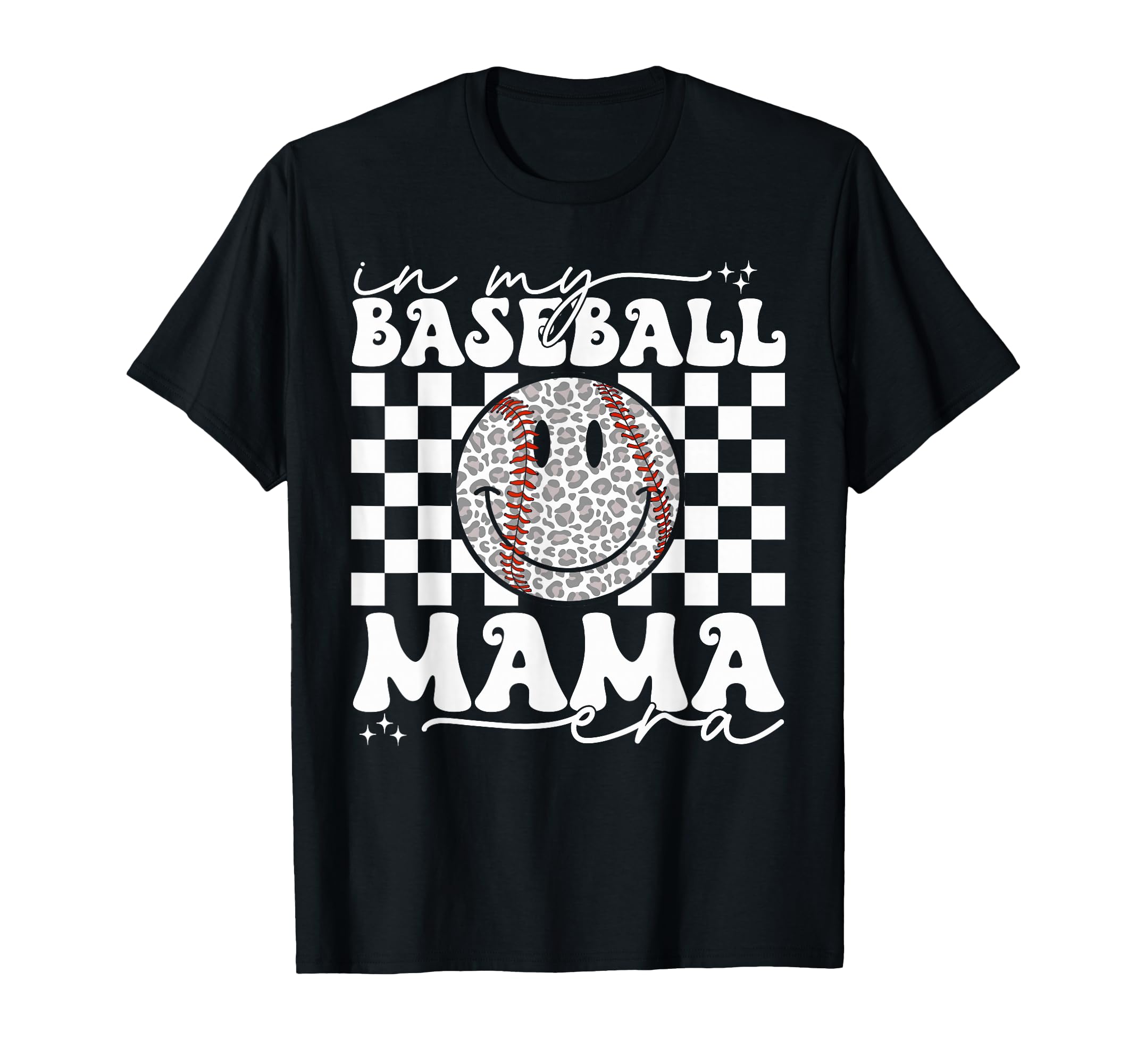 My Baseball Mom Mama Era Leopard Mom T-Shirt - Graphic Print for Adults - T-Shirt, Sweatshirt, Hoodie