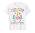 Daddy Birthday Unicorn Floral Family T-Shirt - Custom Art Print Men Women - T-Shirt, Sweatshirt, Hoodie