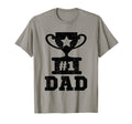 1 Dad Number One Dad Trophy Dad Father T-Shirt - Trendy Graphic Unisex - T-Shirt, Sweatshirt, Hoodie