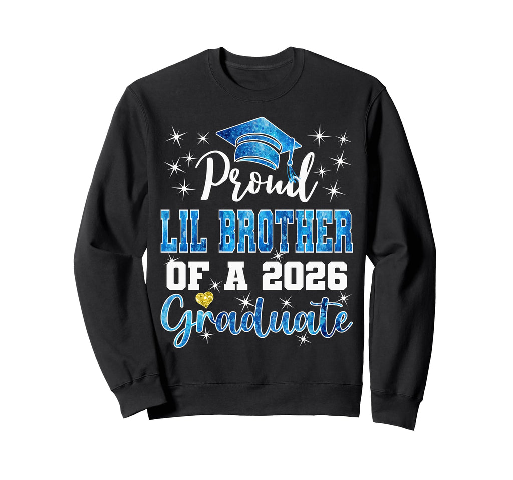 Super Proud Little Brother 2026 Sweatshirt - Minimalist Print for Adults - T-Shirt, Sweatshirt, Hoodie