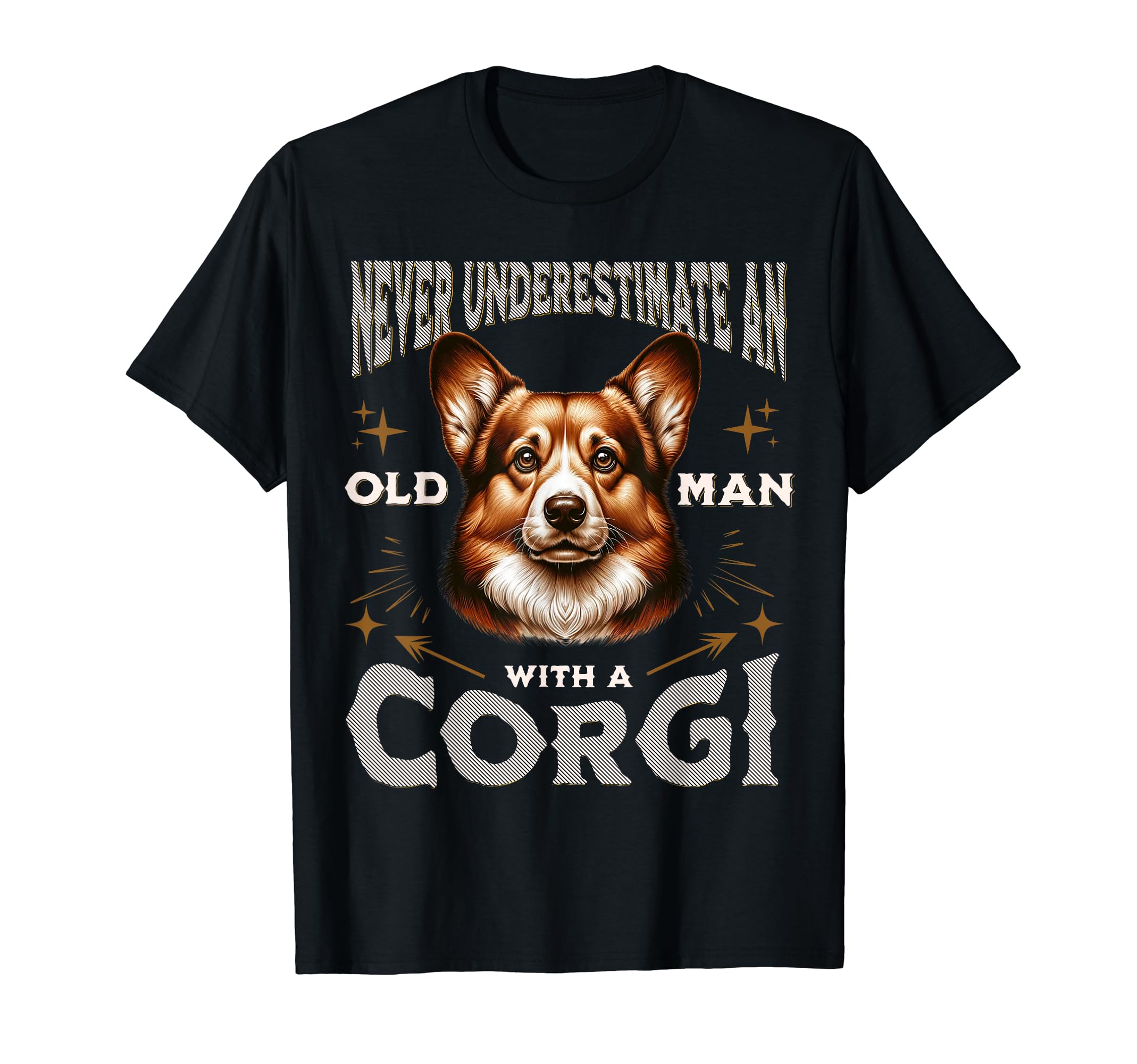 Funny Corgi Dad Grandpa Welsh Corgi Fan T-Shirt - Trendy Graphic Unisex - T-Shirt, Sweatshirt, Hoodie