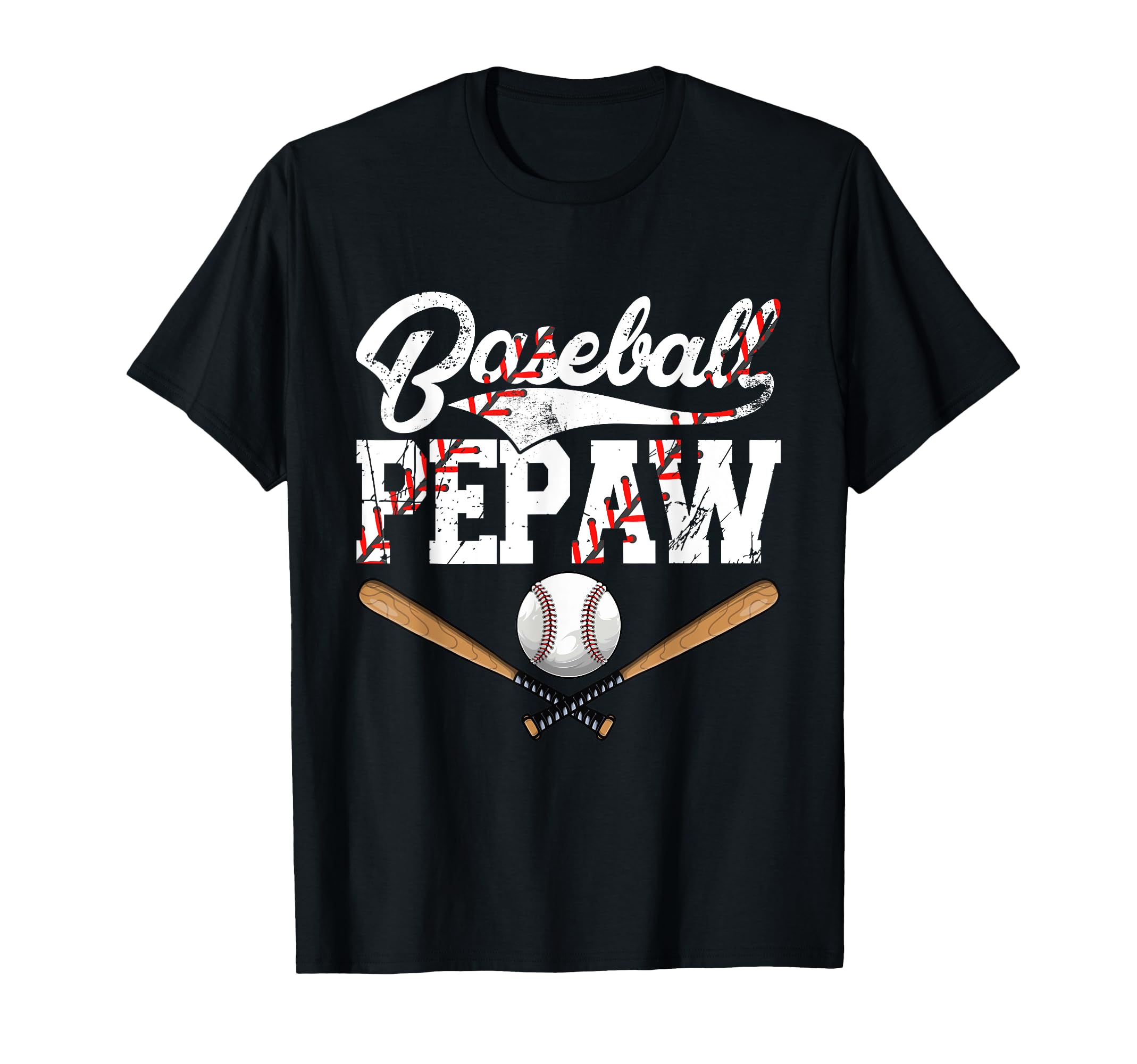 Distressed Baseball Pepaw Family T-Shirt - Unique Graphic for Adults - T-Shirt, Sweatshirt, Hoodie