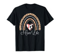 Mom Life Boho Rainbow Funny Soccer T-Shirt - Unique Graphic Men Women - T-Shirt, Sweatshirt, Hoodie