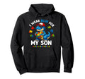 I Wear Blue My Son Autism Awareness Hoodie - Novelty Apparel for Adults - T-Shirt, Sweatshirt, Hoodie